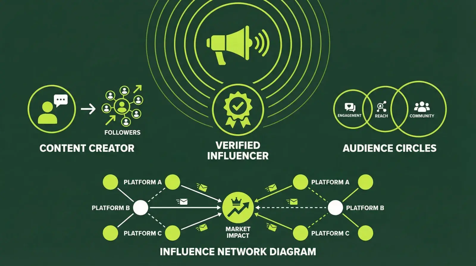 Influencer partnerships with creator network and audience reach