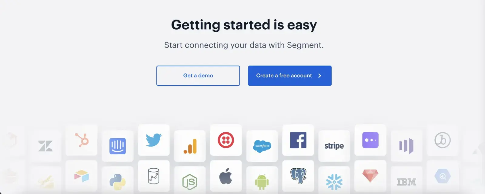 Segment’s closing call to action
